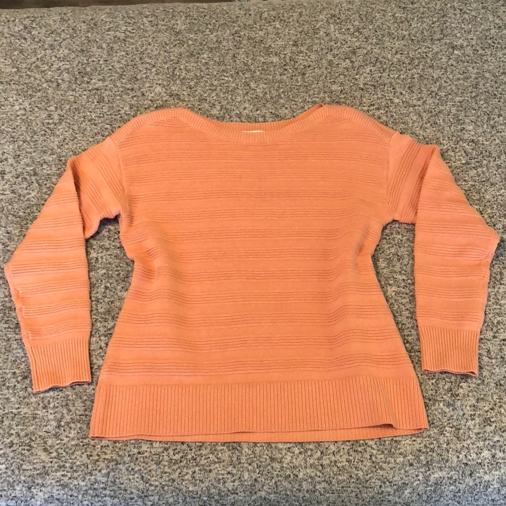 NWT.  Christopher and Banks Peach Sweater